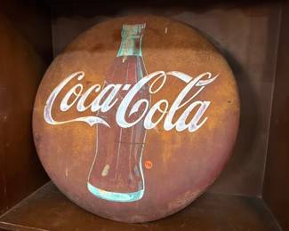 VINTAGE METAL COCACOLA SIGN