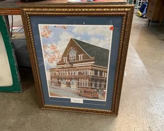 THE RYMAN AUDITORIUM FRAMED PRINT