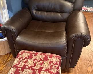 Recliner and ottoman