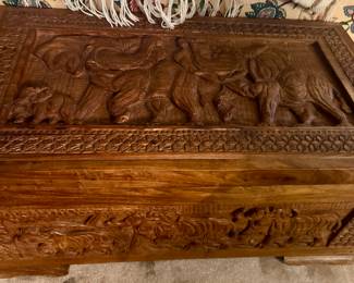 Gorgeous hand carved chest