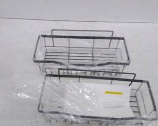 KULED Shower Caddy Shelf, No Drill Black Bathroom Shelves Basket