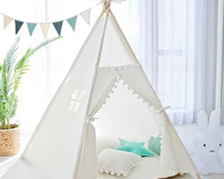 Teepee Tent for Kids-Portable Children Play Tent Indoor Outdoor