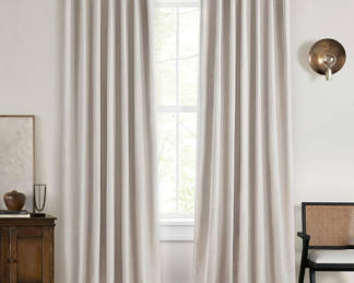 Black Out Boho Curtains 2 Panel Set