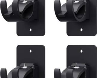 4 Pieces Self Adhesive Curtain Rod Bracket
