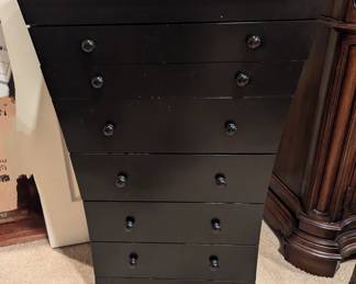 Black jewelry cabinet