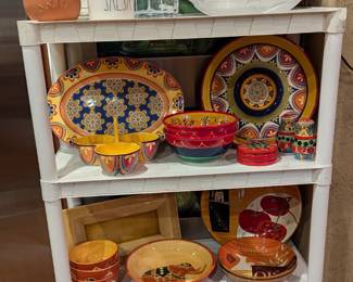 Turkey platter, platters, serving pieces