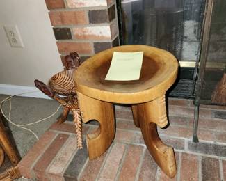 wood stool from Ethiopia
