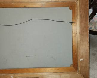 Back of Gisson painting