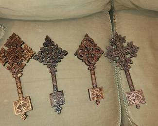 Authentic, wooden Ethiopian coptic crosses