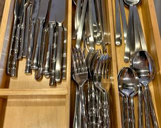 stainless flatware