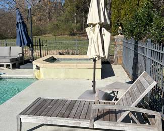 Teak lounge (2 available)