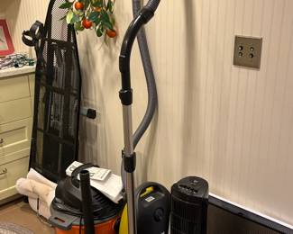 Miele vacuums - two for sale, shop vac, and more. These items all sold during in-person shopping only Friday and Saturday only.