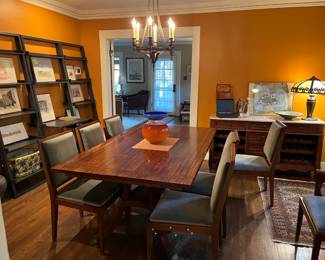 Overview of items for sale. Including this Sonja Blomdahl blown glass bowl.