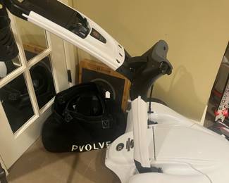 $600 Stewart Golf Dream Machine XIX. remote control golf cart bag. More items all sold during in-person shopping only Friday and Saturday only.