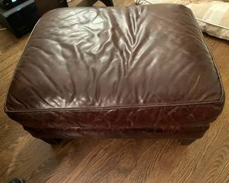 view of the ottoman - color is the same, camera distorts it.