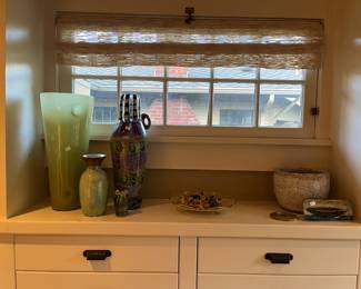 John de Wit and other hand-blown glass. For sale during in-person shopping hours Friday and Saturday.