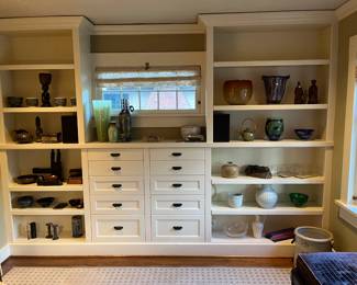 More of the glass art and collectibles. For sale during in-person shopping hours Friday and Saturday unless priced and noted that it is available for online purchase in the description .