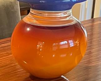 $2000. Sonja Blomdahl hand-blown glass art. Available during online shopping starting at 6pm on Wednesday per the instructions in the sale description.