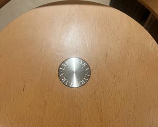 close up of the seat on the stool
