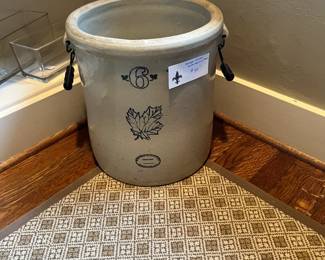 $160. Antique Western Stoneware #6 crock. For sale during in-person shopping hours Friday and Saturday.