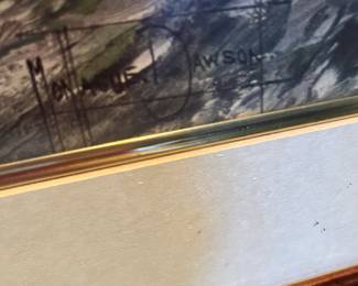 close up of artist's signature - Montague Dawson