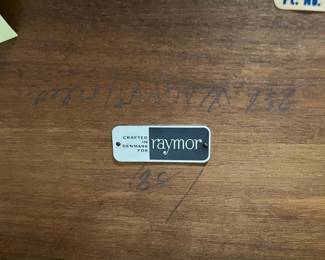 Raymor label on nesting tables