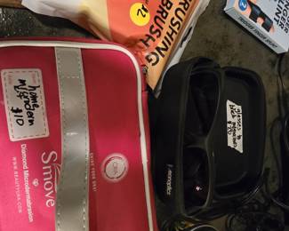 Women's beauty care - home microdermabrasion kit (not yet used), a mechanical back & neck massager (with wall & cigarette lighter plugs) - all priced to move!