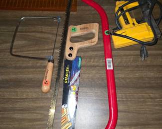 Multiple saws & staple gun