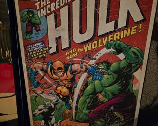 Wolverine and Hulk wrapped canvas - $10