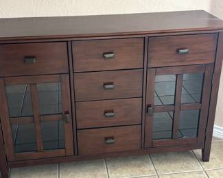 Solid wood buffet cabinet.  $500