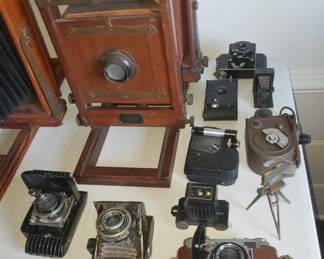 Collection of Antique Cameras