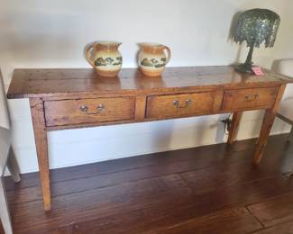 Vintage Sideboard with a Pair of Pitchers;  Lmp not for sale!