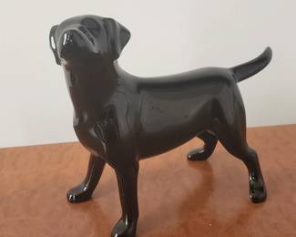 Baccarat Black Crystal Labrador Dog