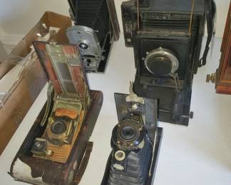 Collection of Antique Telescoping Cameras
