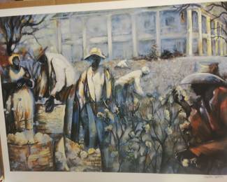 "Pickin Cotton" estate signed $400