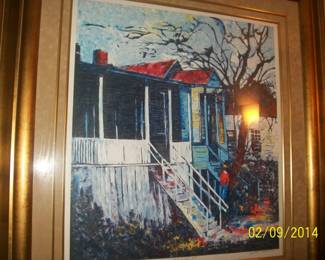 "House on Pearl  Street" Serigraph signed by artist unframed $1500.00