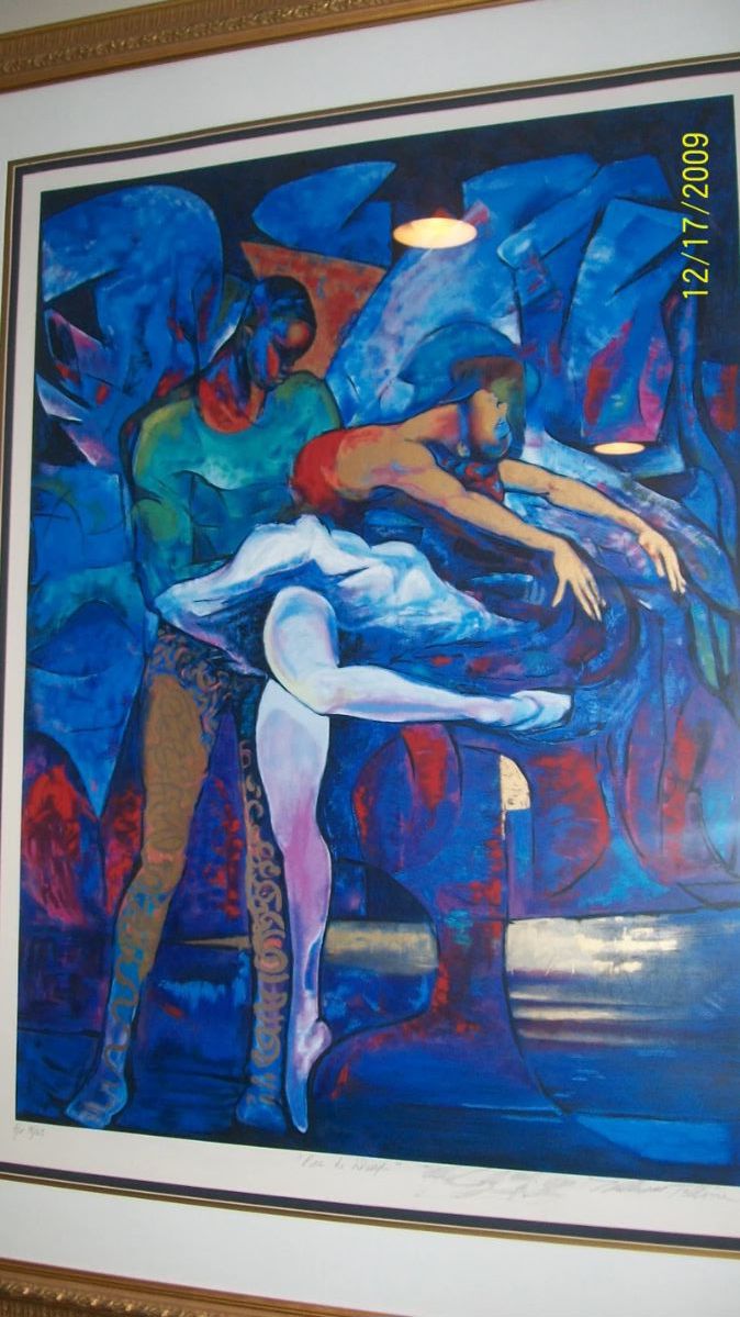 Piece is  a giclee and signed by the artist $5500.00