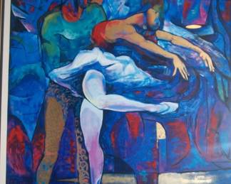 Piece is  a giclee and signed by the artist $5500.00