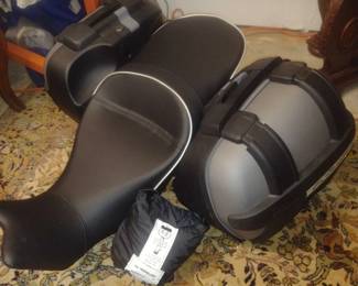 Another angle of the BMW motorcycle seat