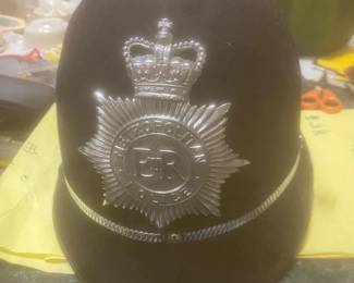 Vintage British police bobby hat