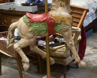 Antique Carousel Horse, would make a fabulous conversation piece!