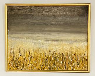 "Grass and Grey Sky" by Australian artist Basil Hadley, 1971