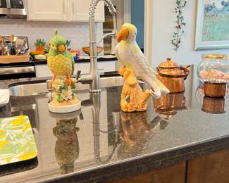 Italian ceramic parrots