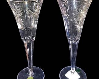 Waterford Crystal Toasting Flutes NEW 