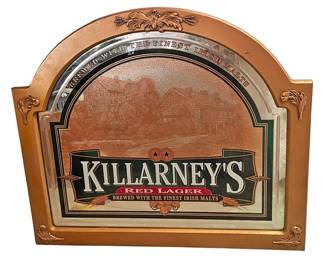 Killarneys Red Lager Etched Mirror Sign 
