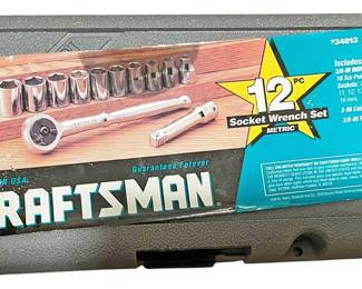 Craftsman 38 Drive Metric 12pc Socket Set 
