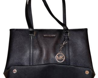 Authentic Michael Kors Black Leather Tote 