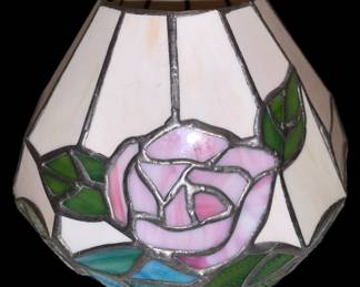 Vintage Slag Lead Glass Lamp Shade 