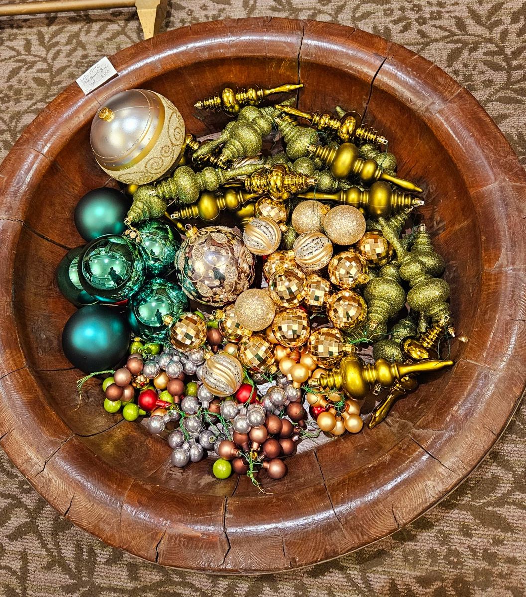 Lots of tree trimming and ornaments