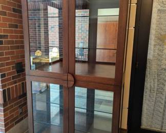 Stunning glass display case, zen design